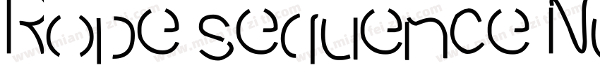 Rope sequence Number ST(R)字体转换
